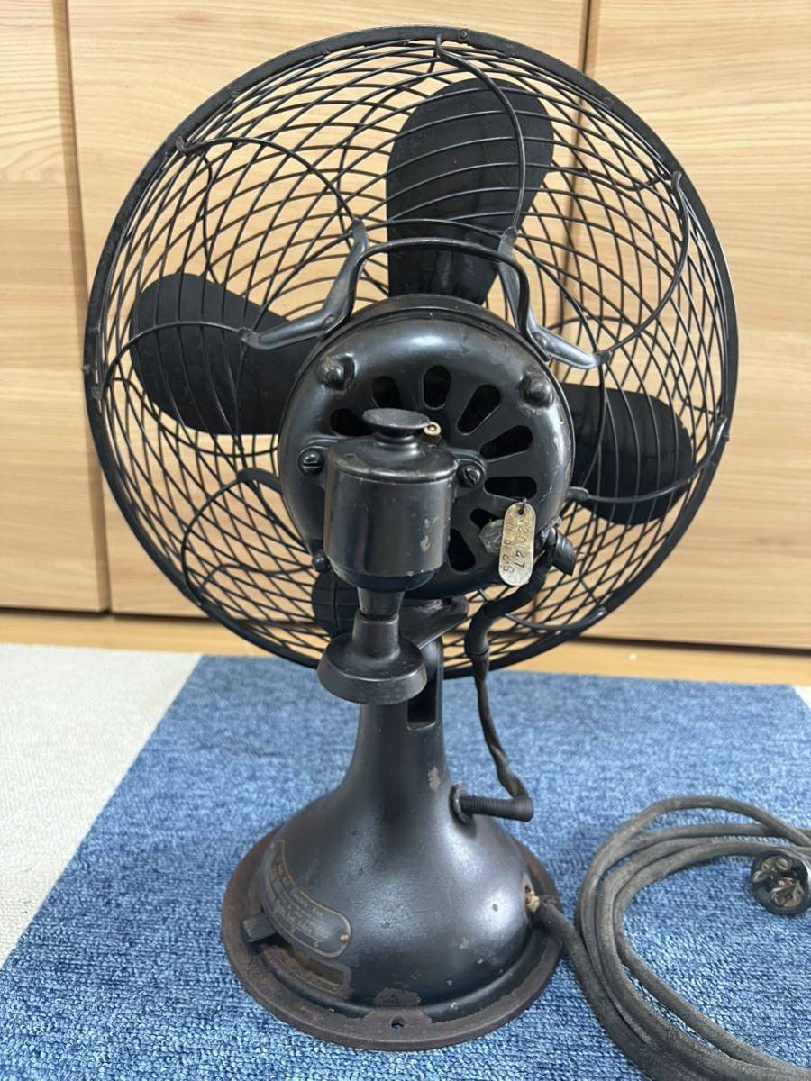 希少 古い扇風機 Shibaura Engineering 芝浦 12inch A.C.Electric Fan 4羽根 ◆ジャンク品の画像3