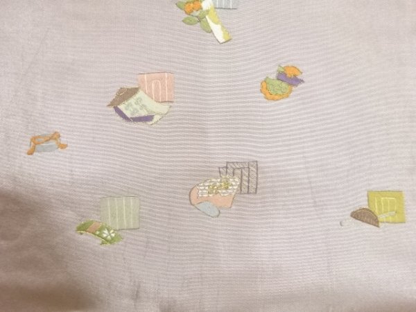 新作モデル ys6775782; 宗sou 源氏香に小物模様刺繍名古屋帯【着