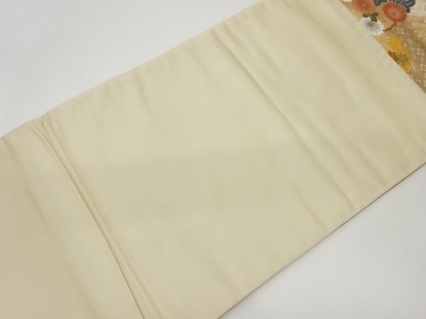 ys6774848; 宗sou 絵染錦雪輪に花々模様織出し袋帯【着】-
