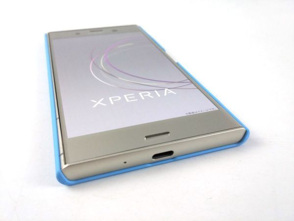 Xperia XZ1 SO-01K/SOV36/701SO ハードケース カバー シンプル ブルー_画像5