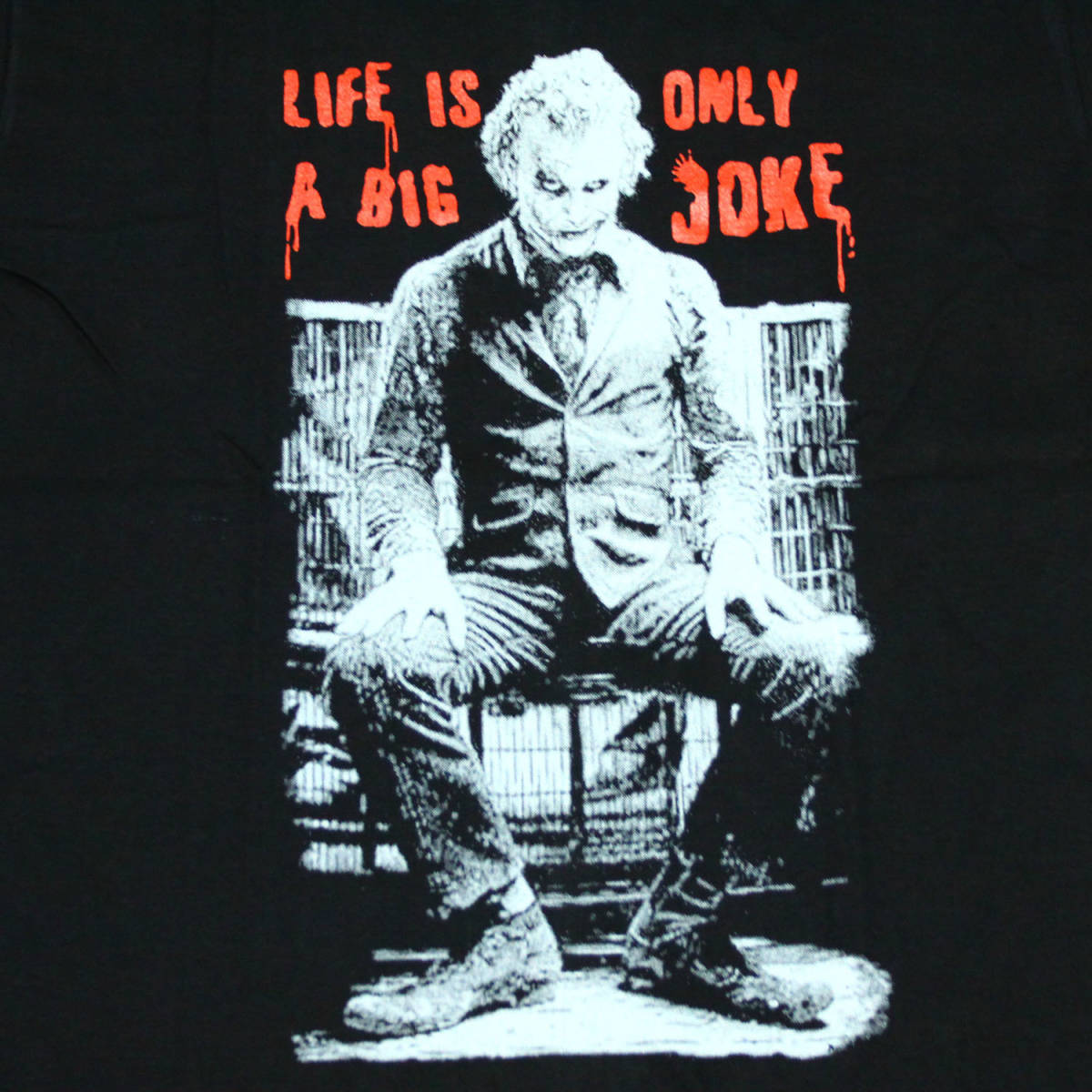 映画 ダークナイト ジョーカー ヒースレジャー 人気 JOKER アメリカ ストリート系 デザインTシャツ おもしろTシャツ メンズ 半袖 ★M430L_画像2