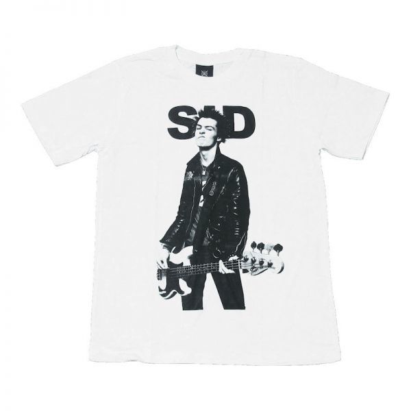 セックスピストルズ シド・ヴィシャス パンク ロック ストリート系 デザインTシャツ おもしろTシャツ メンズ 半袖★tsr0295-wht-xlの画像1