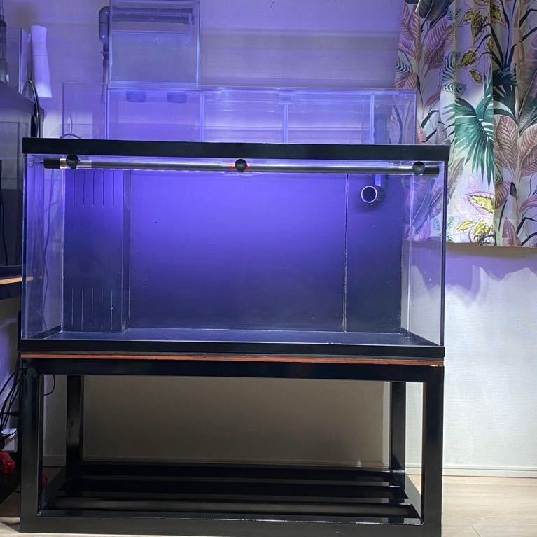ヤフオク! 直接引取可年購入 水槽 背底面 黒