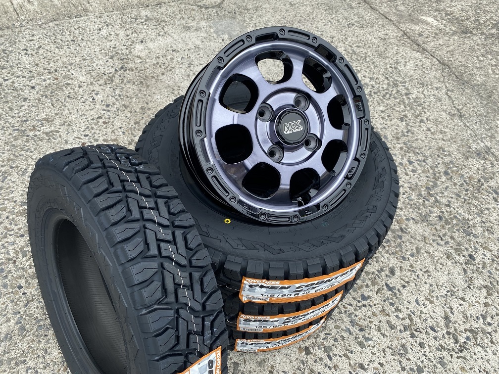 ◎送料無料 BKC マッドクロスグレイス 145/80R12 80/78N TOYO オープンカントリーR/T ハイゼット/エブリィ/キャリィ/N-VAN/軽トラ/箱バン_画像6