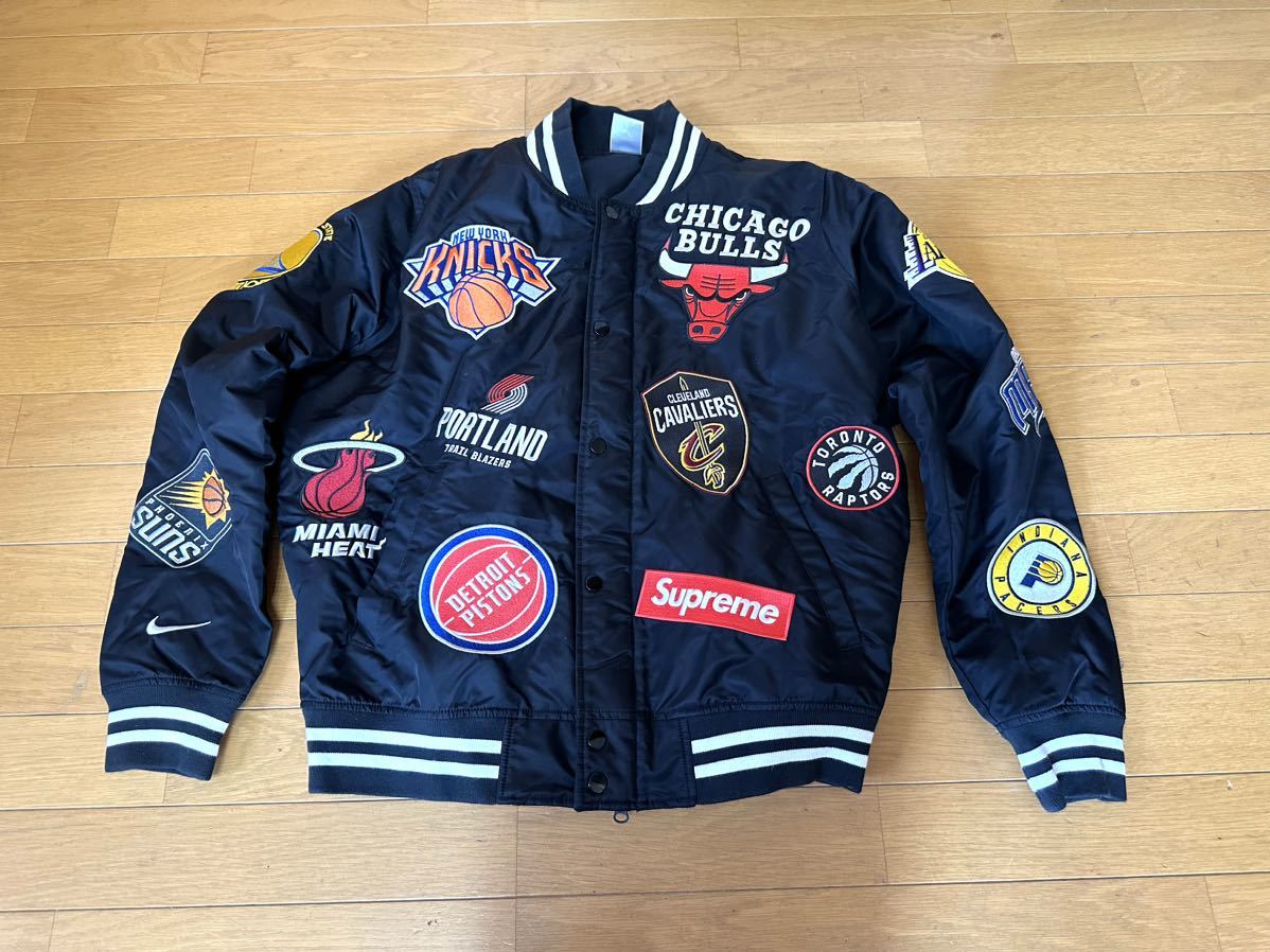 □美品 完売品 レア supreme NIKE NBA jacket シュプリーム ナイキ