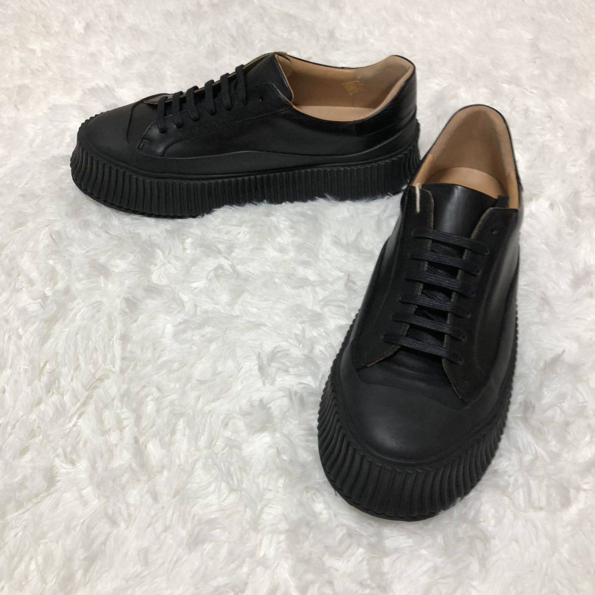 【新品】JILSANDER ジルサンダー プラットフォームスニーカー 黒　27㎝_画像3