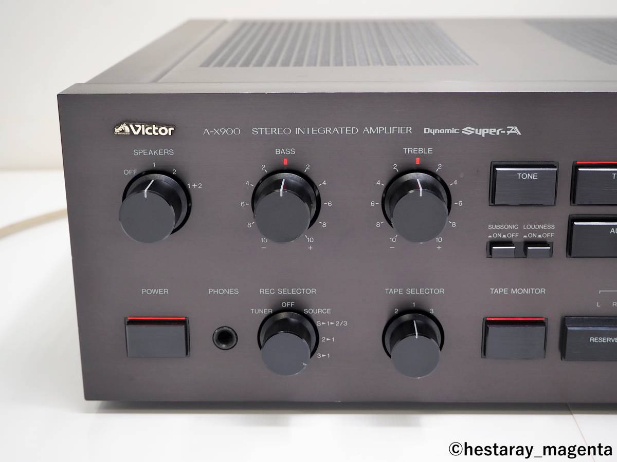 パワーアンプ 黒 A-X900 Yahoo!オークション - 【整備・レストア済 準美品】 VICTOR A
