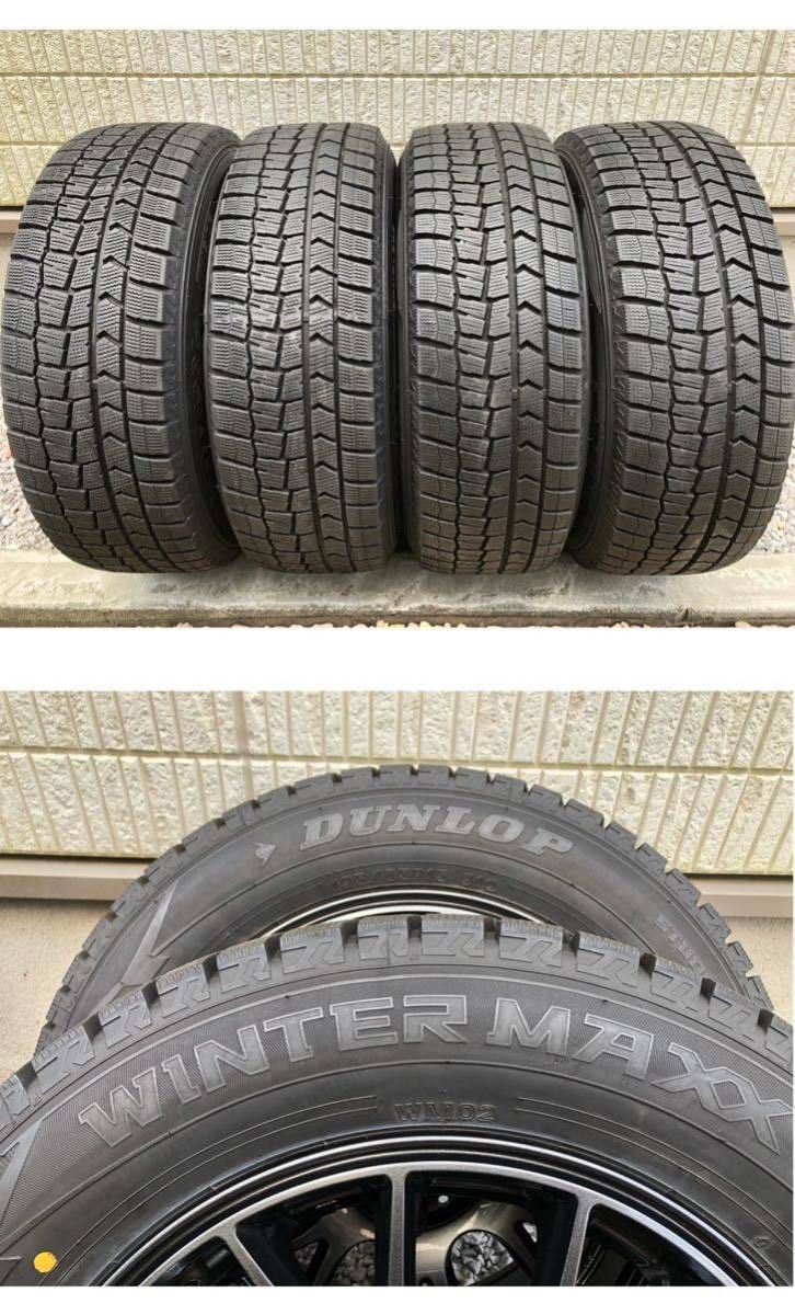 バリ山 スタッドレス４本セット ダンロップウインターマックス０２ 195/65r15 トヨタ専用_画像4