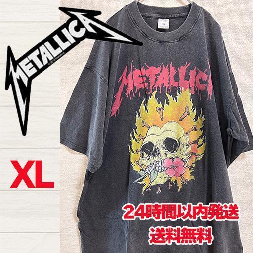 METALLICA メタリカ Tシャツ ヴィンテージブリーチ加工 XL ロックT