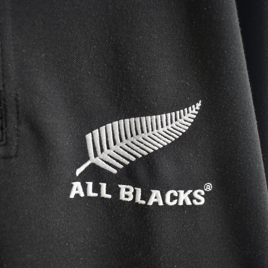 ALL BLACKS adidas ラガーシャツ　ラグビー世界王者ヘンリーネック_画像5