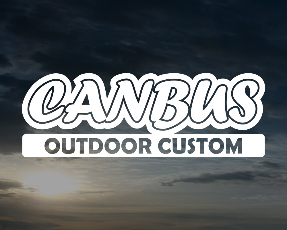 CANBUS OUTDOOR CUSTOM カッティングステッカー 2枚セット 150mm×51mm 送料無料!! ムーブ キャンバス アウトドアカスタム_画像4