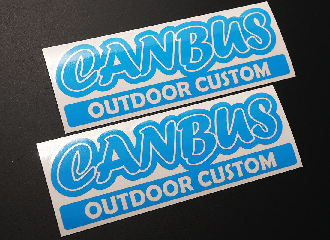 CANBUS OUTDOOR CUSTOM カッティングステッカー 2枚セット 150mm×51mm 送料無料!! ムーブ キャンバス アウトドアカスタム_画像1