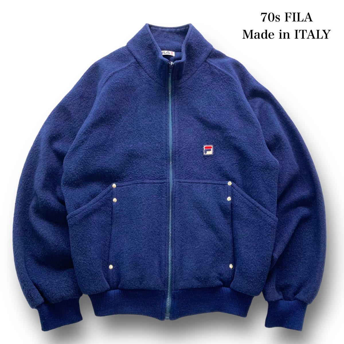 FILA】70s ヴィンテージフィラ イタリア製 フリースジップジャケット-