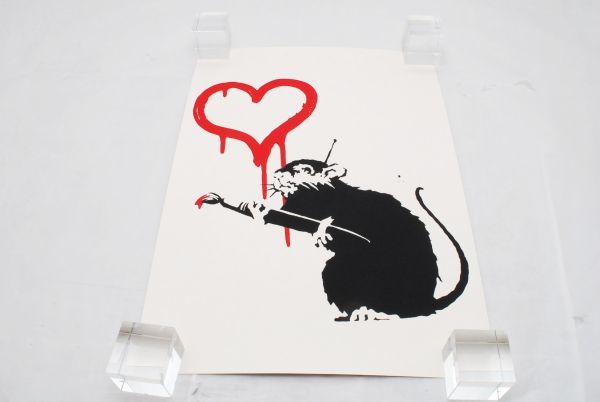 ヤフオク! - 希少 WCP Banksy バンクシー LOVE RAT