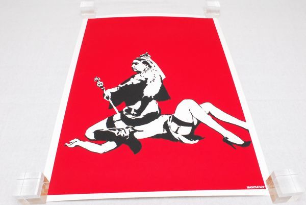 希少 WCP Banksy バンクシー QUEEN VICTORIA リプロダクション シルクスクリーン プリント 現代アート 限定品_画像1