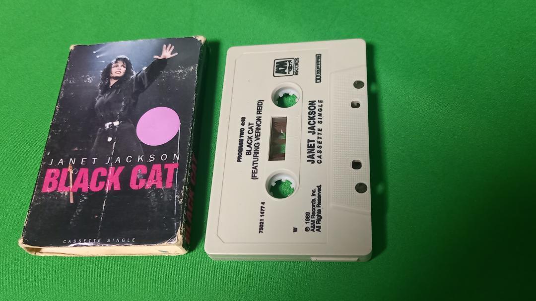 90s R&B кассетная лента Janet Jackson Black Cat
