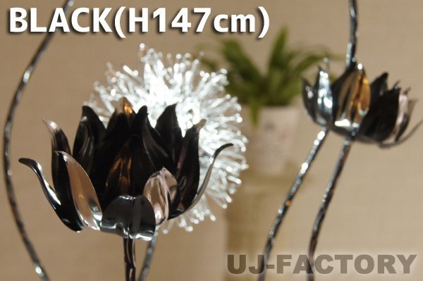 *LED цветок подставка / черный * пол подставка + настольная лампа 2 шт. комплект . это цена 