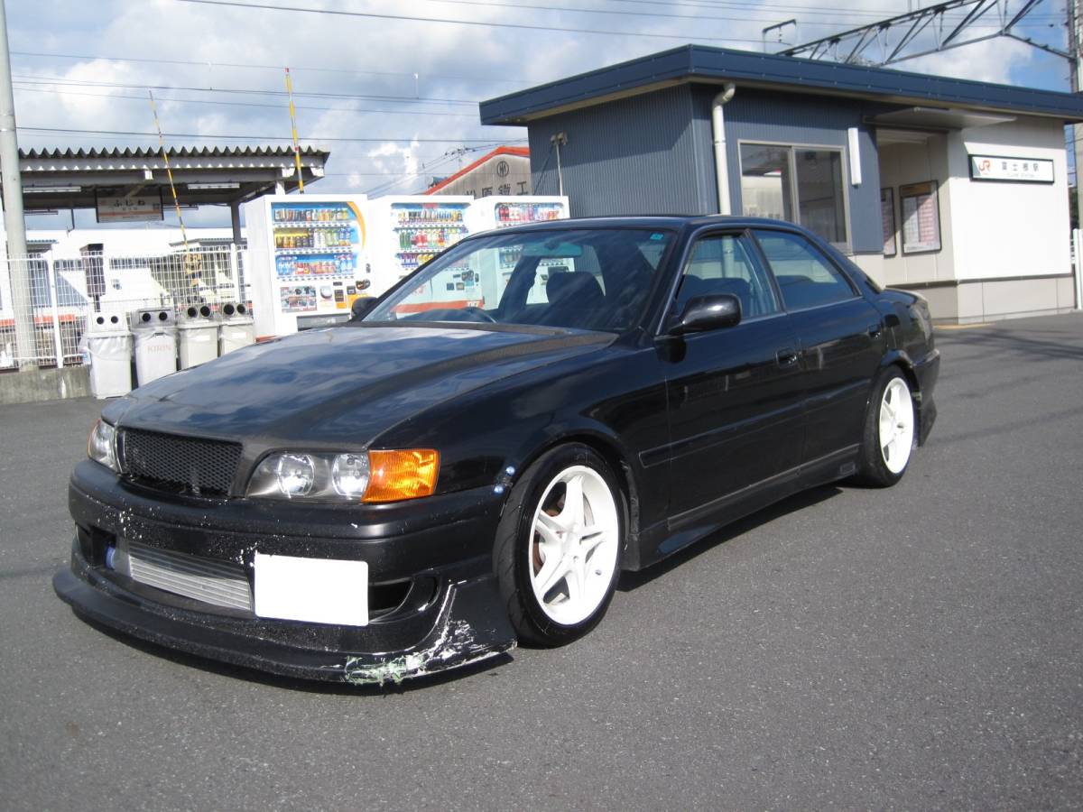  latter term Chaser Tourer V 5MT putting substitution 5 speed vehicle inspection "shaken" attaching 31.3 1JZ turbo doli car drift base also please prompt decision 65 ten thousand jpy 