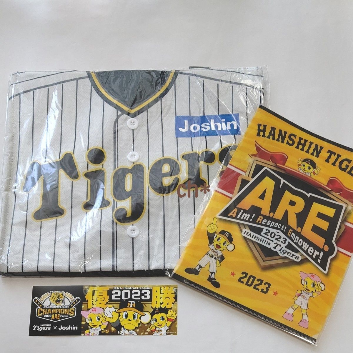 阪神タイガース☆優勝記念☆クリアファイル☆ジョーシン☆非売品☆ステッカー付き