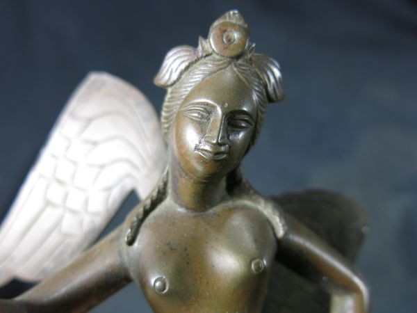ヤフオク A 女神アテナ 18世紀 ギリシャ神話 銅像 文化財