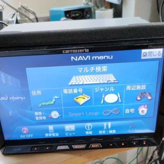 カロッツエリア carrozzeria AVIC-ZH99CS フルセグテレビ放送 CD DVD SD Bluetooth クルーズスカウタ― ドライブレコーダー中古動作品_画像6