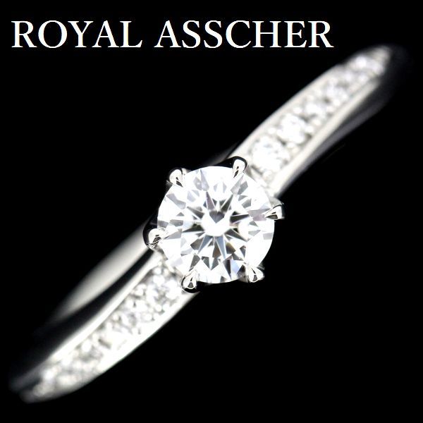 ROYAL ASSCHER ロイヤルアッシャー Pt950 ダイヤモンド リング-