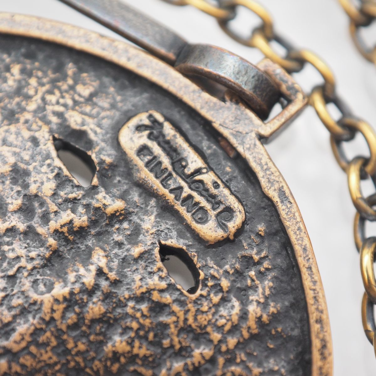 E742 ヴィンテージ FINLAND BRONZE刻印 ペンダント ネックレス E742 ヴィンテージ FINLAND BRONZE刻印 ペンダント ネックレス