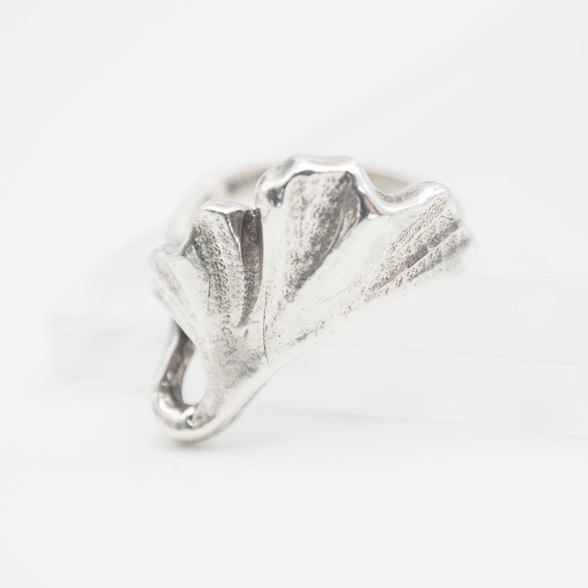 G33 ヴィンテージ SILVER刻印 リング イチョウ 銀杏 デザイン G33 ヴィンテージ SILVER刻印 リング イチョウ 銀杏 デザイン