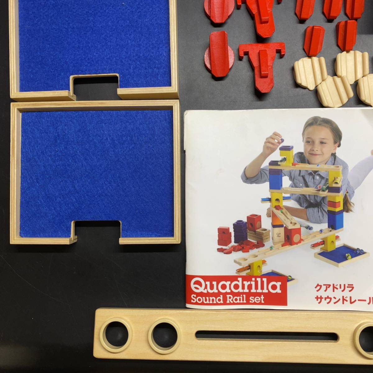 ボーネルンド クアドリラ サウンド レールセット 97ピース 木のおもちゃ 玉転がし 木製 知育 玩具 音 積木 ブロック 幼児 子供 組み立て_画像5