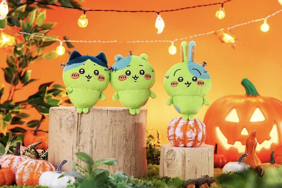 ★ちいかわ★仮装たのしい〜!★マスコット★ゾンビ★ハロウィン★仮装★ハチワレ★うさぎ★3種★セット★ぬいぐるみ★