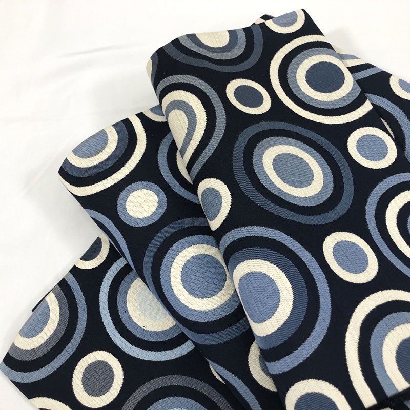 309my114◇大光 西陣織 丸文 水玉 ポップ サイケ 六通 袋帯◇美品-