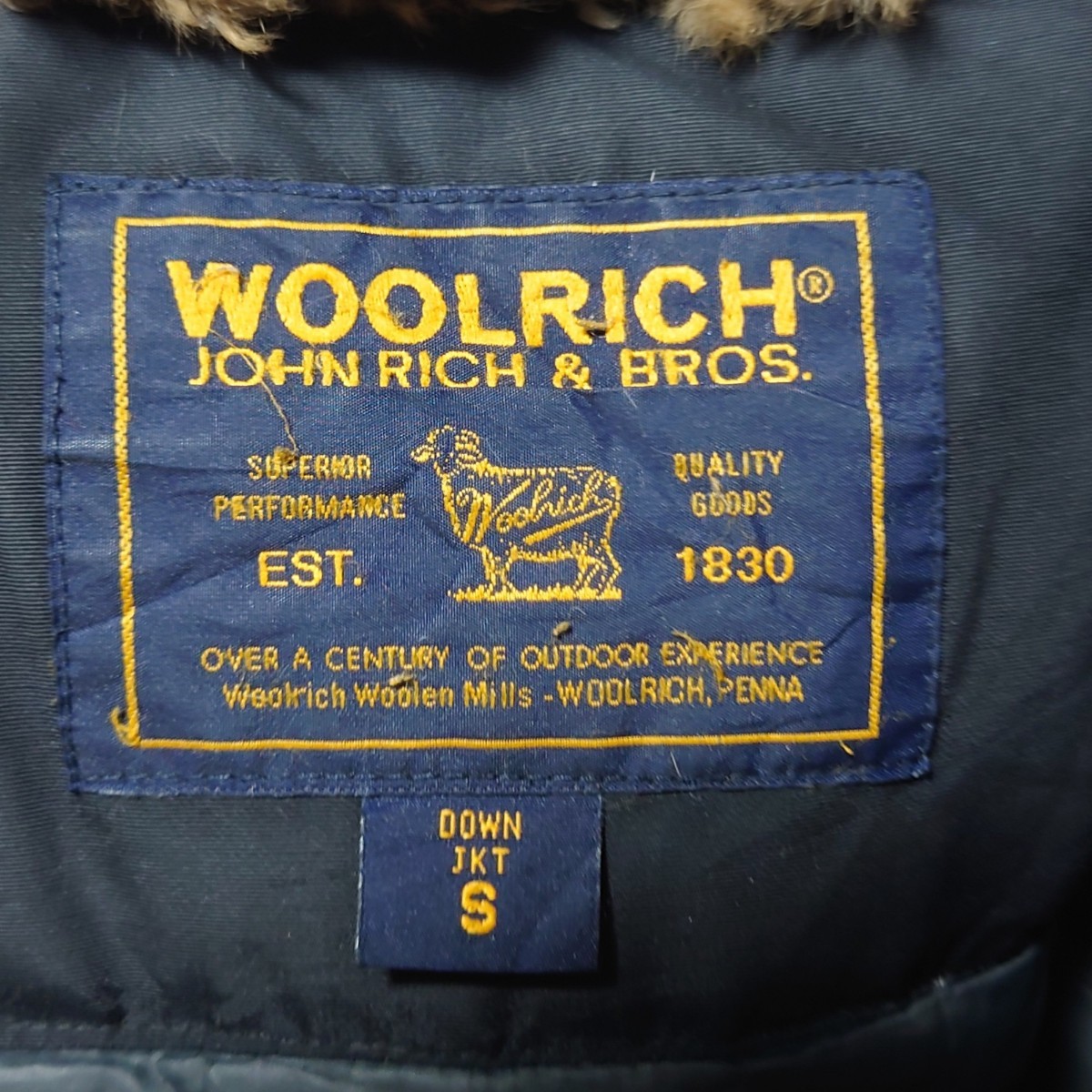 【WOOLRICH】ラビットファー ロングダウンコート A-1224_画像10