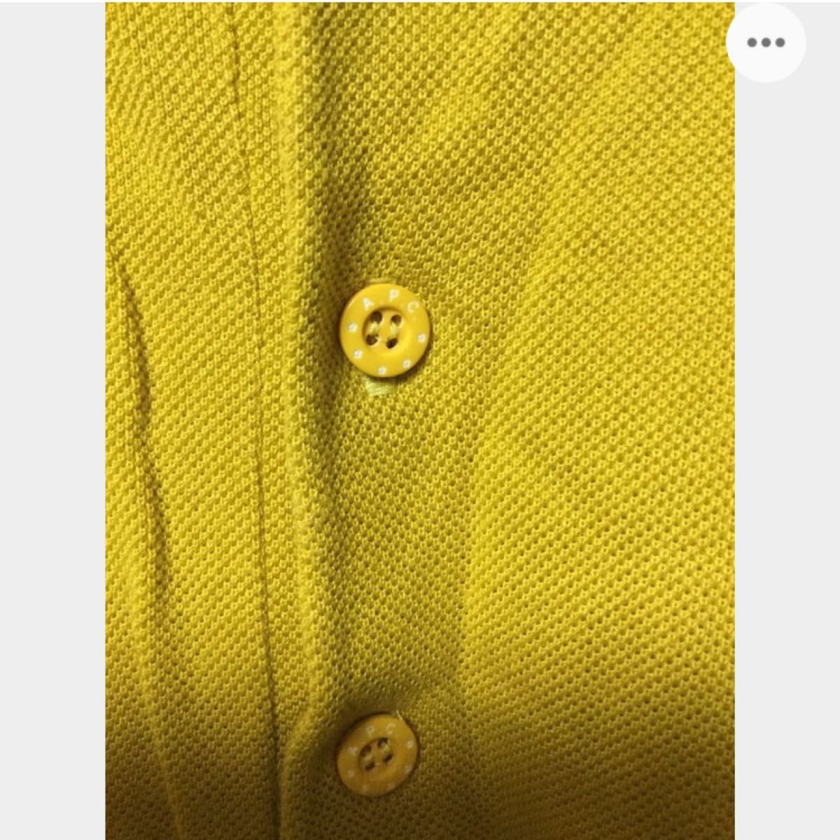 アーペーセー a.p.c ポロシャツ マスタード ラモーンズ サイズ1 ramones 黄色 イエロー　裾ロゴ　2000年代