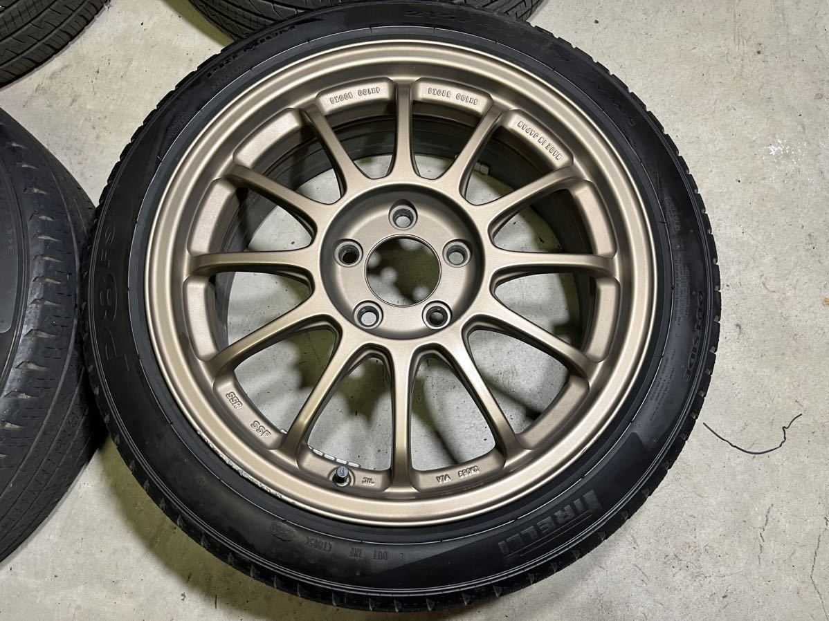 軽量 SSR TYPE-F 17インチ 7.5j+48 PCD114.3-5H 215/45R17 4本(社外品