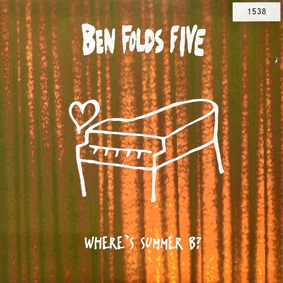 【試聴 7inch】Ben Folds Five / Where's Summer B?, Tom & Mary (Live) 7インチ 45 ギターポップ ネオアコ フリーソウル サバービア_画像1