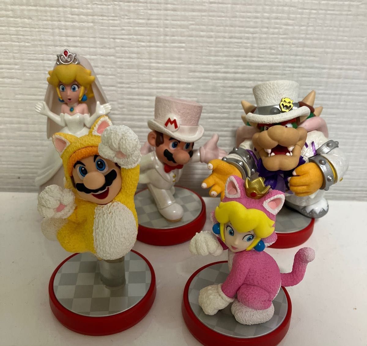 amiibo ウエディング トリプル マリオ ピーチ クッパ ネコマリオ