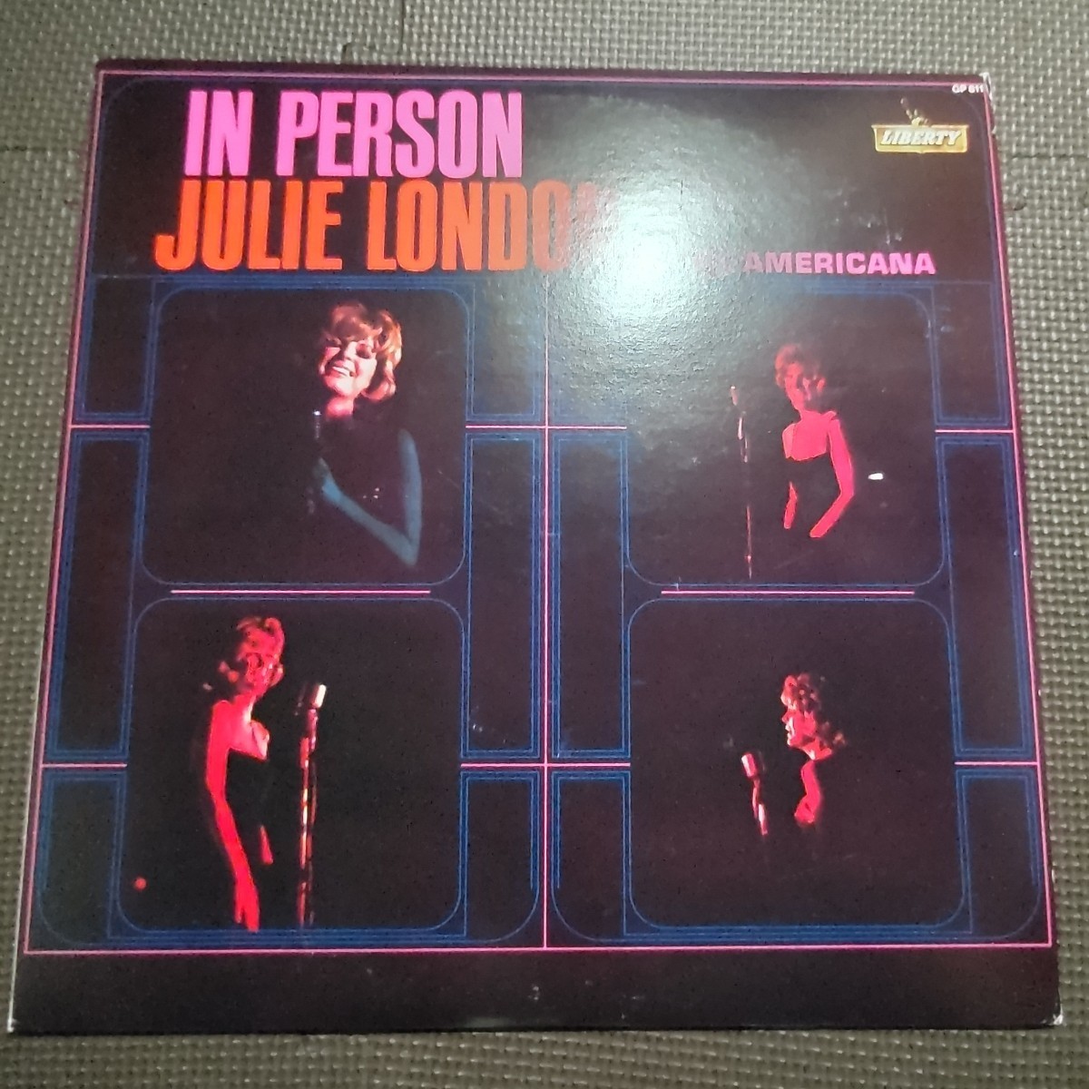 邦盤1LP ジュリー ロンドン / IN PERSON AT THE AMERICANA GP 811 JULIE LONDON_画像1