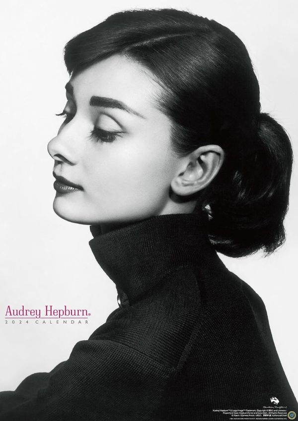 ★新品★送料無料★ オードリー・ヘプバーン 2024 カレンダー★B2サイズ Audrey Hepburn