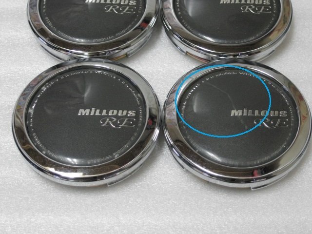 ■中古品■YFC MILLOUS/ミリアス RE センターキャップ4枚セット■59.5mm■_画像3