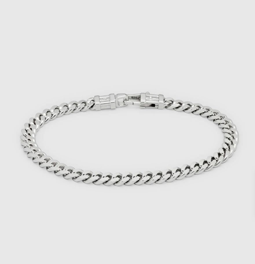 【美品】TOMWOOD トムウッド Curb Bracelet L カーブ ブレスレット　メンズ チェーン アクセサリー silver925 シルバー