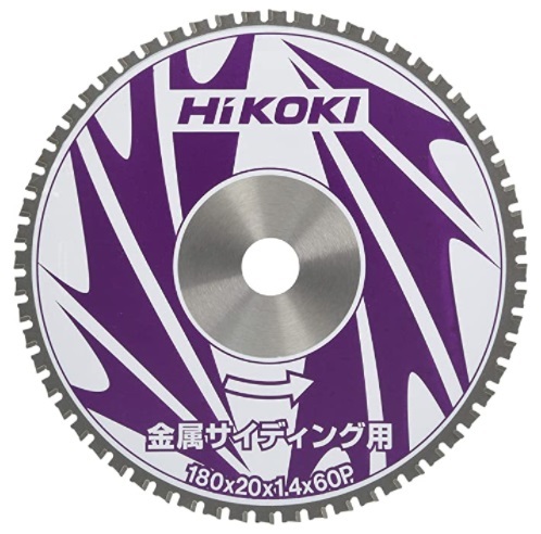 ゆうパケ可 (HiKOKI) チップソーカッタ用チップソー 0033-1092 金属サイディング用(ガルバ) 外径180mm 刃数60 ハイコーキ 日立_画像1