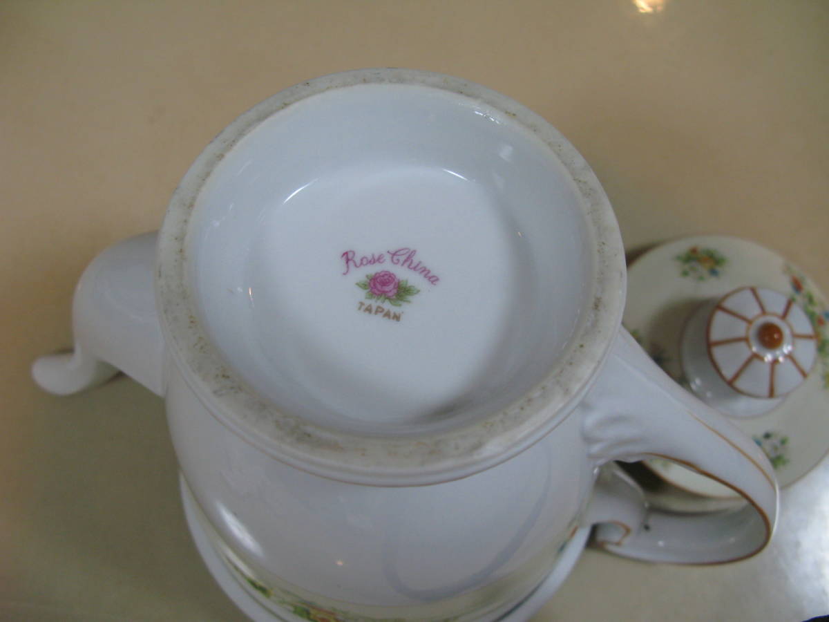  Old Noritake Rose China обратная сторона Mark входить столовый сервиз rose коричневый ina18 пункт teapot / тарелка имеется миска / круг тарелка / карри тарелка / блюдце / большая тарелка 