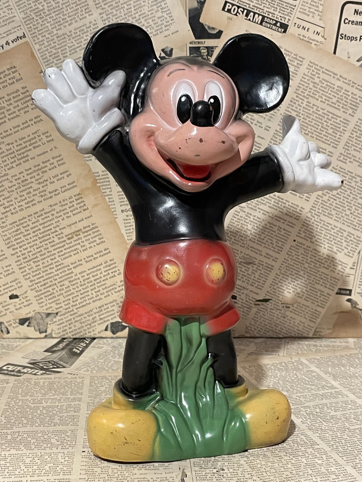 ☆1980年代/ミッキーマウス/フィギュア/即決ビンテージ/オーストリア/Mickey Mouse/Vinyl Figure(80s/Celloplast) DI-207