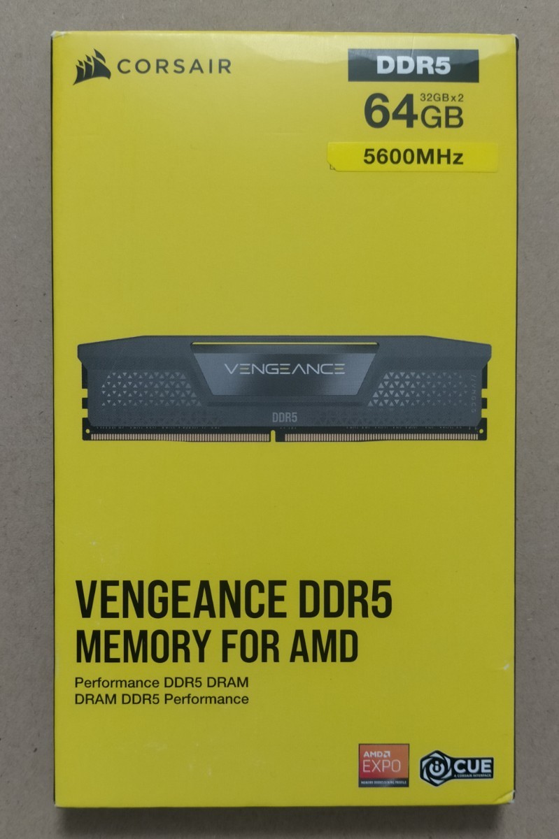 は自分にプチご褒美を Corsair Vengeance DDR5 5600MHz PCメモリ 32GB