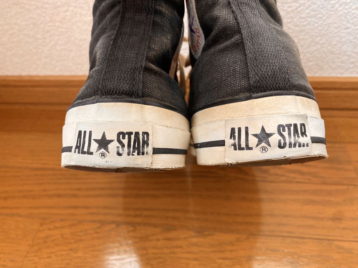 コンバース オールスター ブラック US10.5 JP28.5 USA製 80s 希少品 チャックテイラー ハイカット ジャックパーセル_画像3