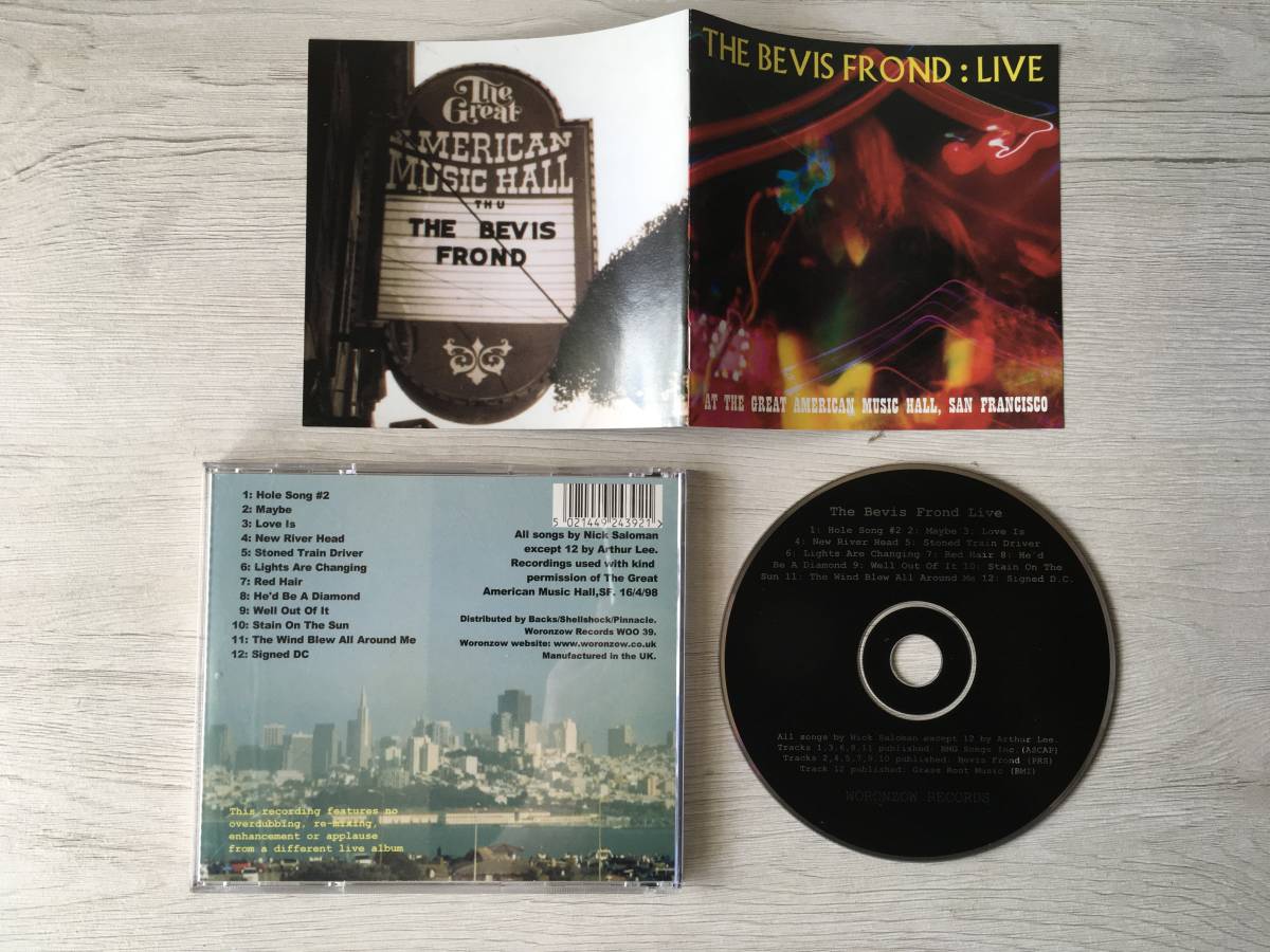 THE BEVIS FROND LIVE AT THE GREAT AMERICAN MUSC HALL UK盤_画像1