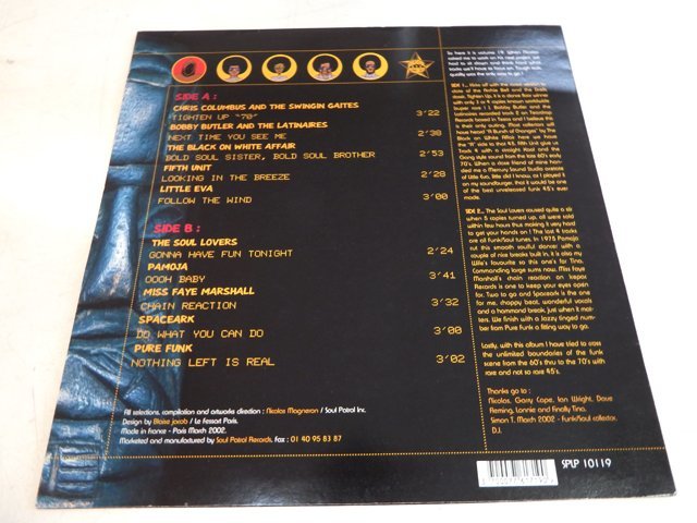 ★ LP レコード / V.A. / THE FABULOUS FUNKY SOUL ORIGINATORS ARE BACK / SPLP10119の画像2
