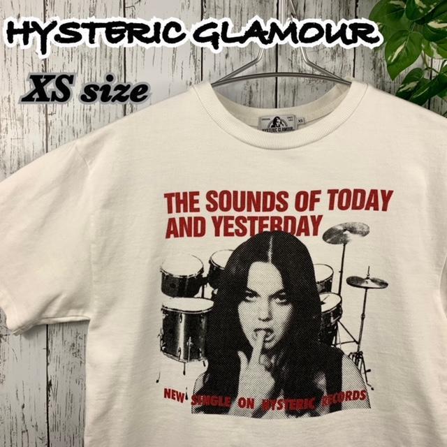 希少☆ HYSTERIC GLAMOUR ヒステリックグラマー Tシャツ 半袖 ヒスガール トップス 半袖 プリント XS ホワイト C-068