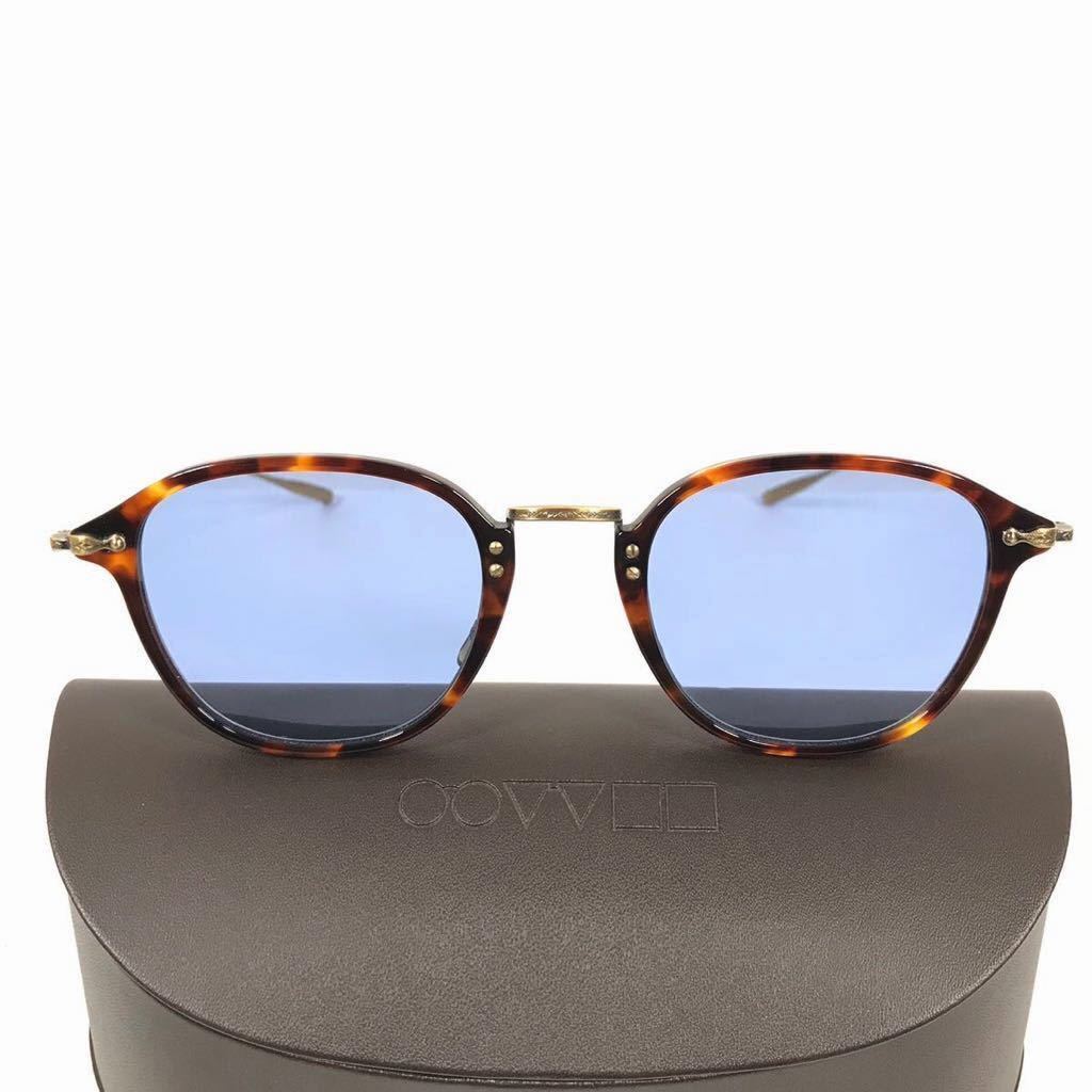 【オリバーピープルズ】本物 OLIVER PEOPLES サングラス Kenner ケナー DM2 ブルー×べっ甲調 メンズ レディース 日本製 ケース 送料520円_画像3