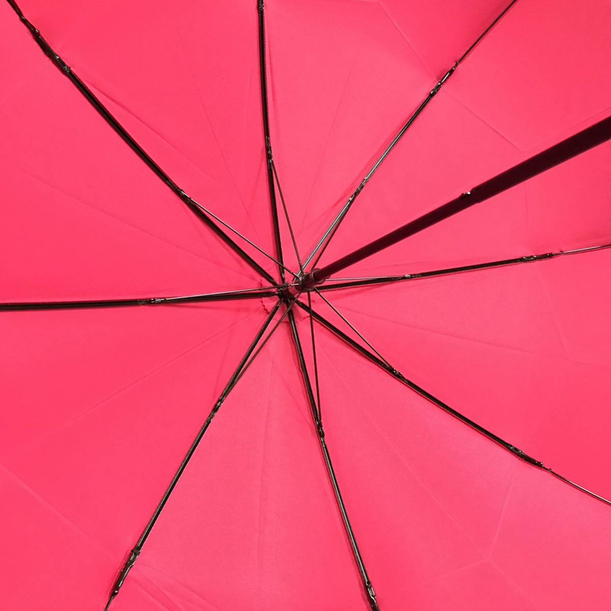 美品【ニナリッチ】本物 NINA RICCI 折り畳み傘 ロゴモチーフ 全長60cm 雨傘 アンブレラ 雨具 メンズ レディース カバー付きの画像10